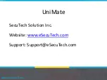 Preview for 2 page of SecuTech Unimate Quick Start Manual