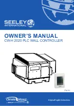 Preview for 1 page of Seeley CW-H 2020 PLC Owner'S Manual