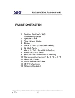 Preview for 3 page of Seg CR 105K Operating Instructions Manual