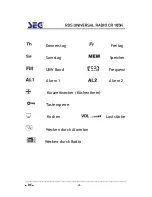 Preview for 5 page of Seg CR 105K Operating Instructions Manual