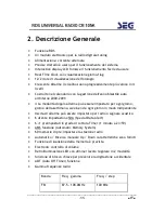 Preview for 87 page of Seg CR 105K Operating Instructions Manual