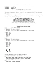 Preview for 2 page of Seiko MP-A40 SERIES User Manual