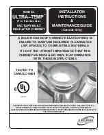 Preview for 1 page of Selkirk ULTRA-TEMP Installation Instructions & Maintenance Manual