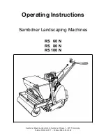 Sembdner RS 100 N Operating Instructions Manual preview