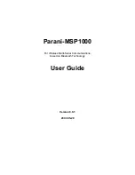 Sena Parani-MSP1000 User Manual preview