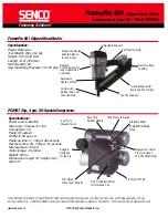 Preview for 2 page of Senco Frame Pro 0961 Specifications