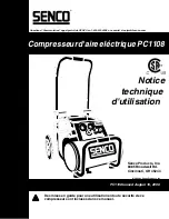 Preview for 17 page of Senco WARRANTY PC1108 Operating Instructions Manual