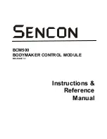 Sencon BCM500 Instruction & Reference Manual preview