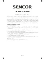 Preview for 11 page of Sencor SWS 211 User Manual