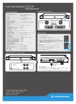 Preview for 2 page of Sennheiser ConnectStation CS1-M Quick Manual