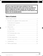 Preview for 3 page of Sensor SPV 7010M4 User Manual