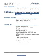 Preview for 4 page of Sentera Controls RSTHM-2 Mounting And Operating Instructions