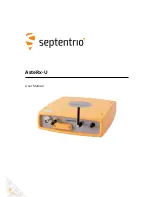 SEPTENTRIO AsteRx-U User Manual preview