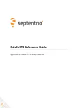 SEPTENTRIO PolaRx5TR Reference Manual preview