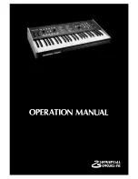 Preview for 1 page of Sequential Six-Trak Operation Manual