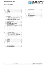 Preview for 2 page of Sera 620.10 Operating Instructions Manual