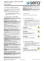 Preview for 26 page of Sera CVD 1-1500.1 Operating Instructions Manual