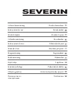 SEVERIN Bread maker Instructions For Use Manual preview
