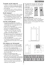 Preview for 43 page of SEVERIN FRD 8994 Instructions For Use Manual