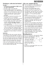 Preview for 47 page of SEVERIN FRD 8994 Instructions For Use Manual