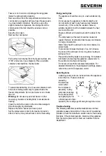 Preview for 17 page of SEVERIN KS 9798 Instructions For Use Manual