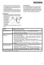 Preview for 37 page of SEVERIN KS 9798 Instructions For Use Manual