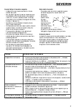 Preview for 57 page of SEVERIN KS 9798 Instructions For Use Manual