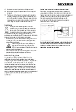 Preview for 59 page of SEVERIN KS 9798 Instructions For Use Manual