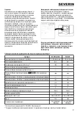 Preview for 117 page of SEVERIN KS 9798 Instructions For Use Manual