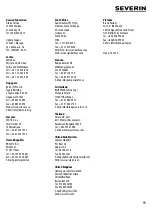 Preview for 75 page of SEVERIN SM 3707 Instructions For Use Manual