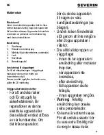 Preview for 37 page of SEVERIN UZ 3861 Instructions For Use Manual