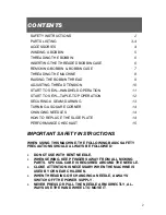 Preview for 3 page of Sew Pro SuperLockstitch SP-403 Owner'S Manual