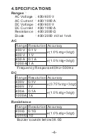 Preview for 5 page of SEW 3800 CL Instruction Manual