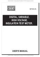 Preview for 1 page of SEW 6213A-IN User Manual