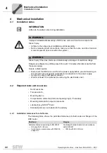 Preview for 22 page of SEW DRC.-...-DAC Operating Instructions Manual