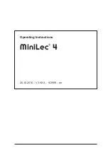 Preview for 5 page of sewerin miniLec 4 Operating Instructions Manual