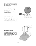 Preview for 14 page of SewPro QuikStitch SP-402 Owner'S Manual