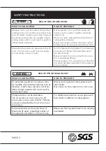 Preview for 3 page of SGS SAT105 Owner'S Manual