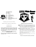 Preview for 1 page of Shappell Wide House 6500 Setup & Takedown Instructions