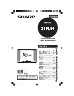 Preview for 1 page of Sharp 21FL94 Operation Manual