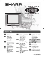 Sharp 21K-FD3RU Operation Manual preview