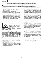 Preview for 2 page of Sharp 25VT-CJ10 Service Manual