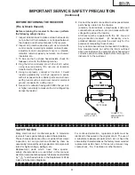 Preview for 3 page of Sharp 25VT-CJ10 Service Manual