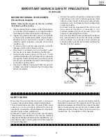 Preview for 3 page of Sharp 27F640 Service Manual