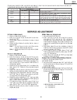 Preview for 9 page of Sharp 27F640 Service Manual