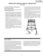 Preview for 3 page of Sharp 27SC260R Service Manual