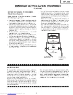 Preview for 3 page of Sharp 29FL84M Service Manual