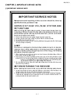 Preview for 3 page of Sharp 29L-FG1L Service Manual