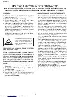 Preview for 2 page of Sharp 32R-S60 Service Manual