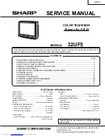 Sharp 32UF5 Service Manual preview